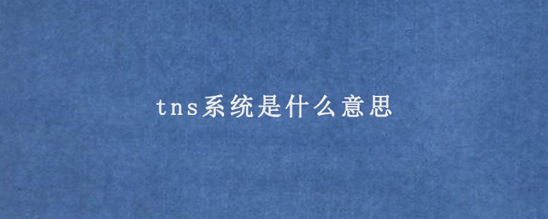 tns系統(tǒng)是什么意思