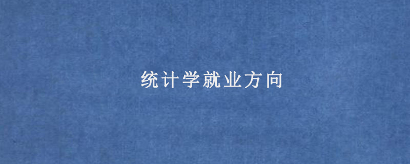 統(tǒng)計(jì)學(xué)就業(yè)方向